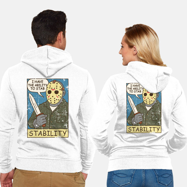 The Ability To Stab-Unisex-Zip-Up-Sweatshirt-Xentee