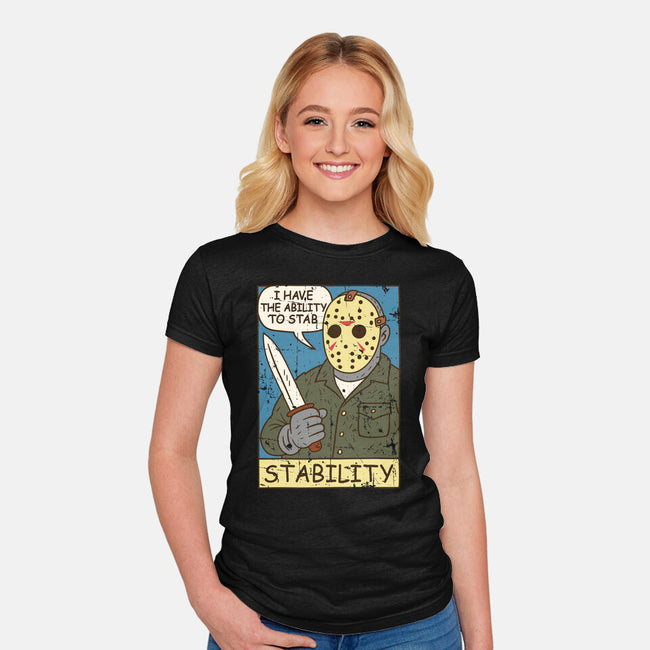 The Ability To Stab-Womens-Fitted-Tee-Xentee