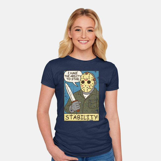 The Ability To Stab-Womens-Fitted-Tee-Xentee