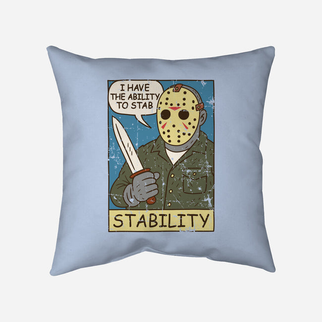 The Ability To Stab-None-Removable Cover w Insert-Throw Pillow-Xentee