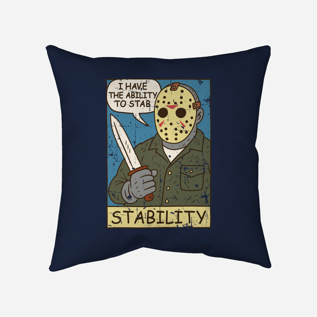 The Ability To Stab-None-Removable Cover w Insert-Throw Pillow-Xentee