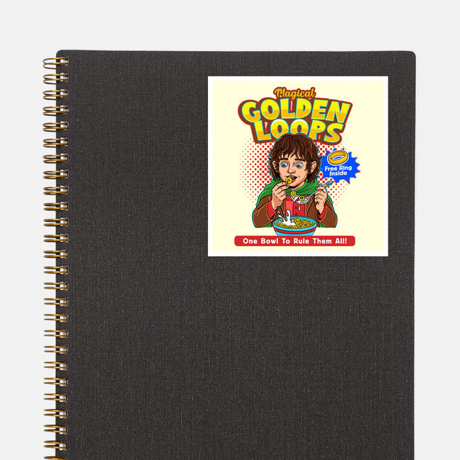 Magical Golden Loops-None-Glossy-Sticker-P1yu5h