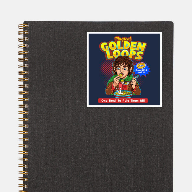 Magical Golden Loops-None-Glossy-Sticker-P1yu5h