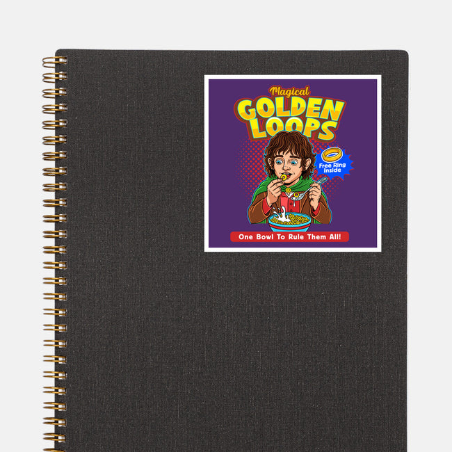 Magical Golden Loops-None-Glossy-Sticker-P1yu5h