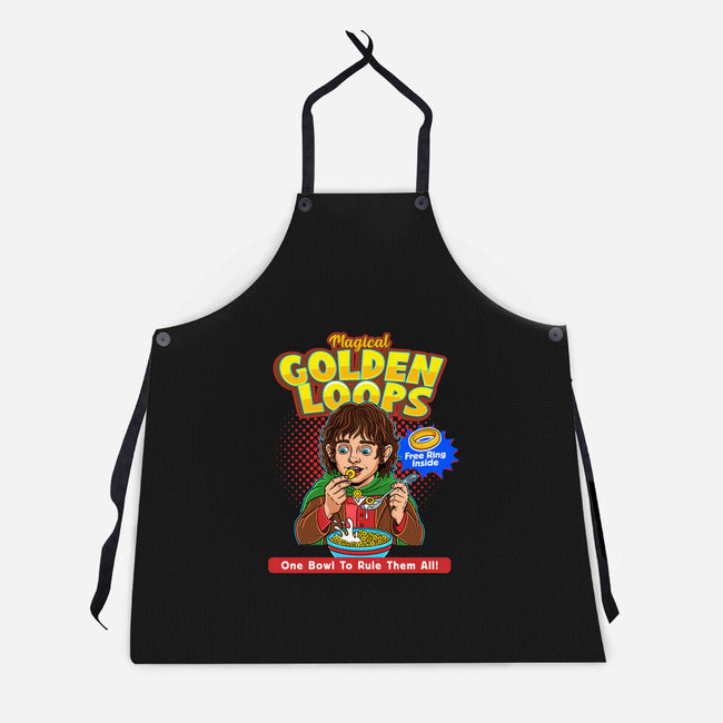 Magical Golden Loops-Unisex-Kitchen-Apron-P1yu5h