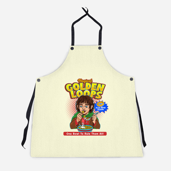 Magical Golden Loops-Unisex-Kitchen-Apron-P1yu5h