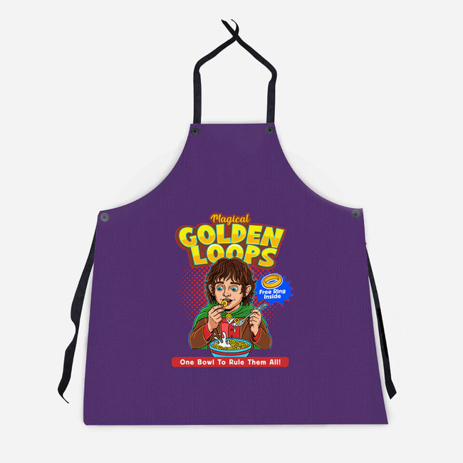 Magical Golden Loops-Unisex-Kitchen-Apron-P1yu5h