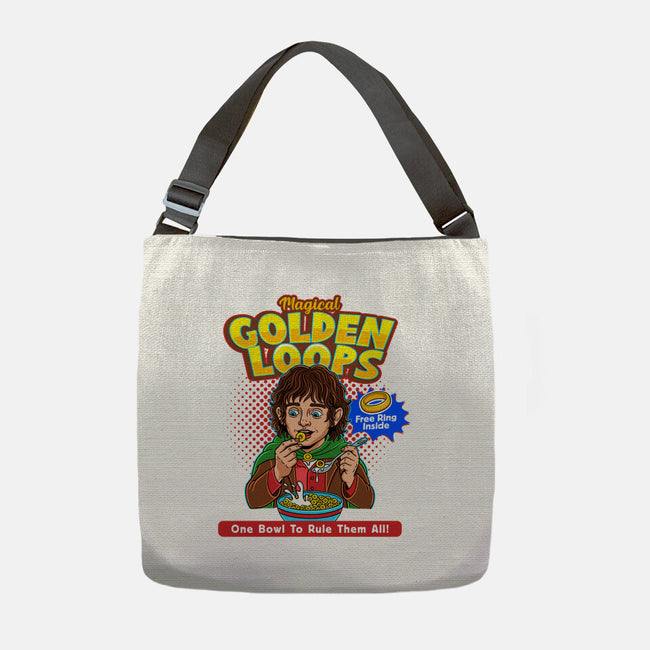 Magical Golden Loops-None-Adjustable Tote-Bag-P1yu5h