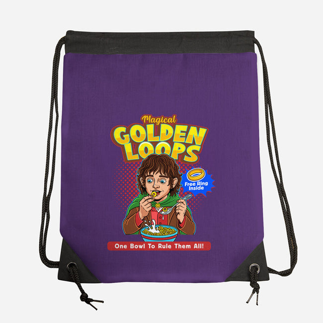 Magical Golden Loops-None-Drawstring-Bag-P1yu5h