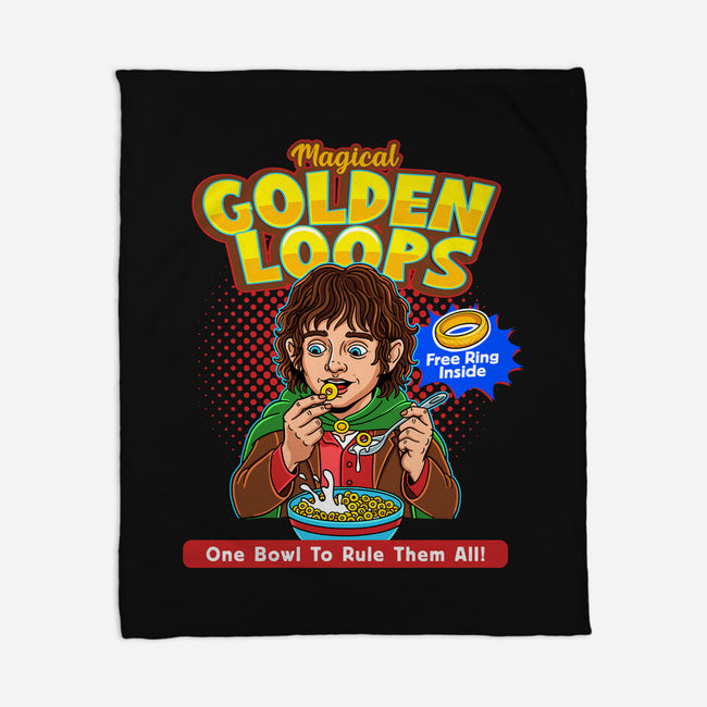 Magical Golden Loops-None-Fleece-Blanket-P1yu5h