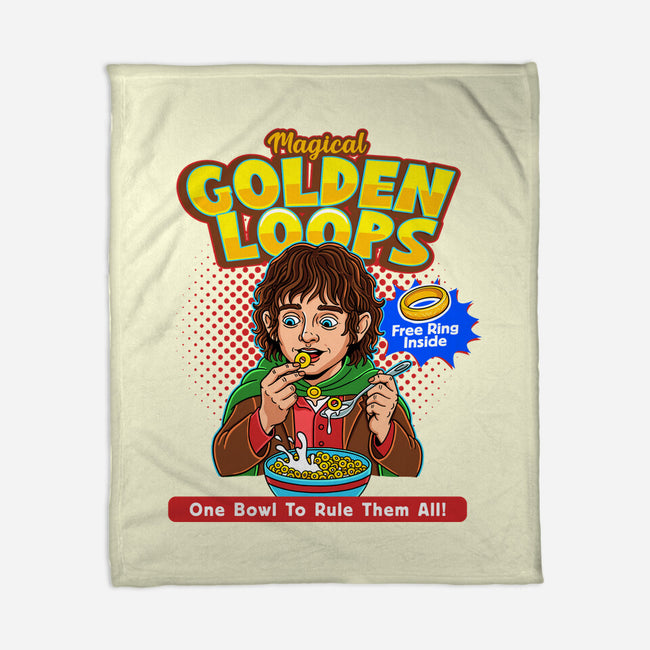 Magical Golden Loops-None-Fleece-Blanket-P1yu5h