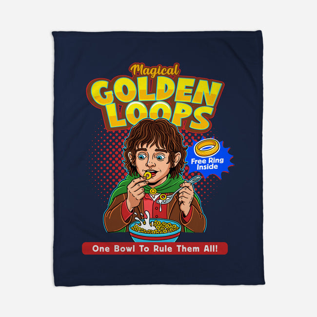 Magical Golden Loops-None-Fleece-Blanket-P1yu5h