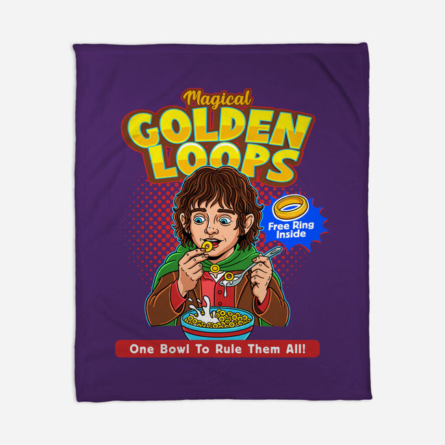 Magical Golden Loops-None-Fleece-Blanket-P1yu5h