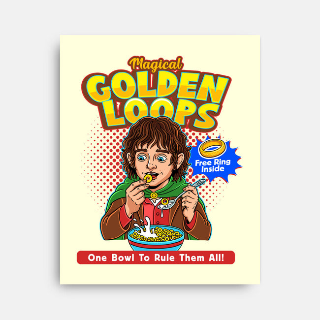 Magical Golden Loops-None-Stretched-Canvas-P1yu5h