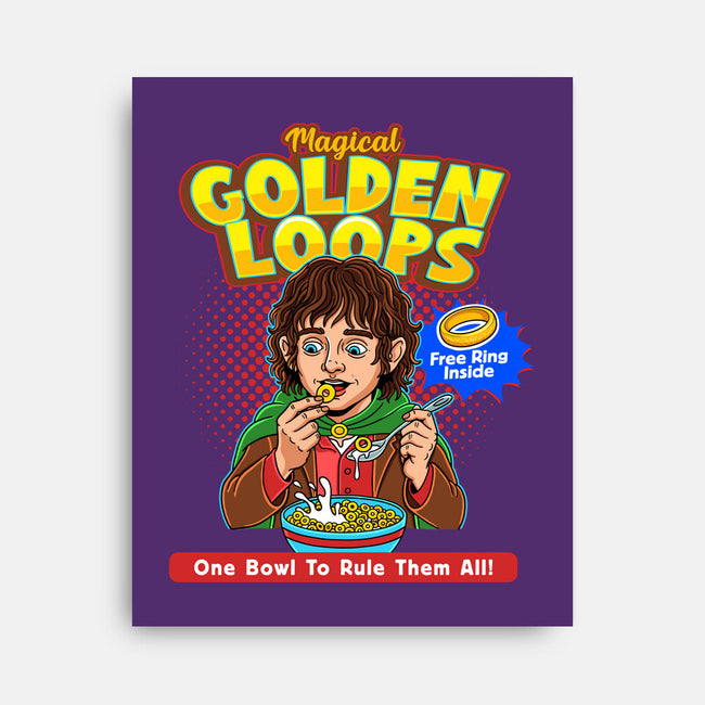 Magical Golden Loops-None-Stretched-Canvas-P1yu5h