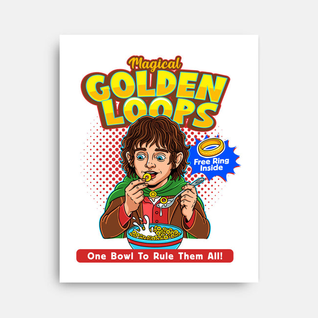 Magical Golden Loops-None-Stretched-Canvas-P1yu5h