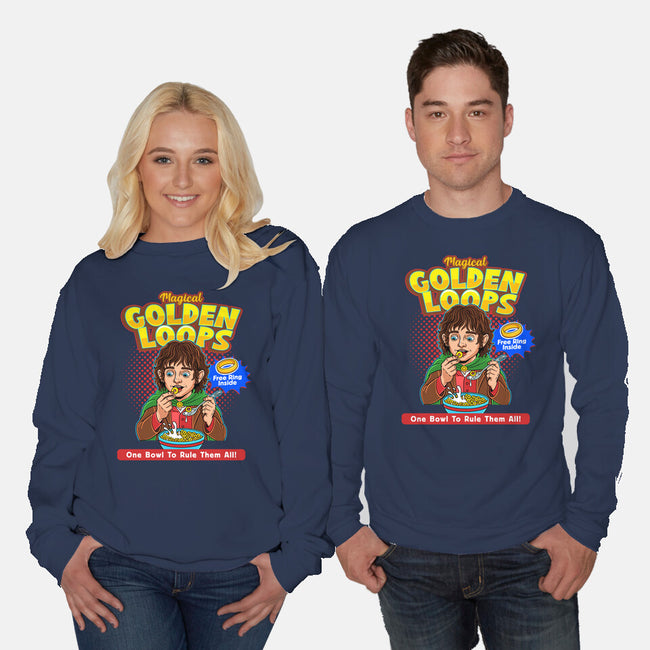 Magical Golden Loops-Unisex-Crew Neck-Sweatshirt-P1yu5h