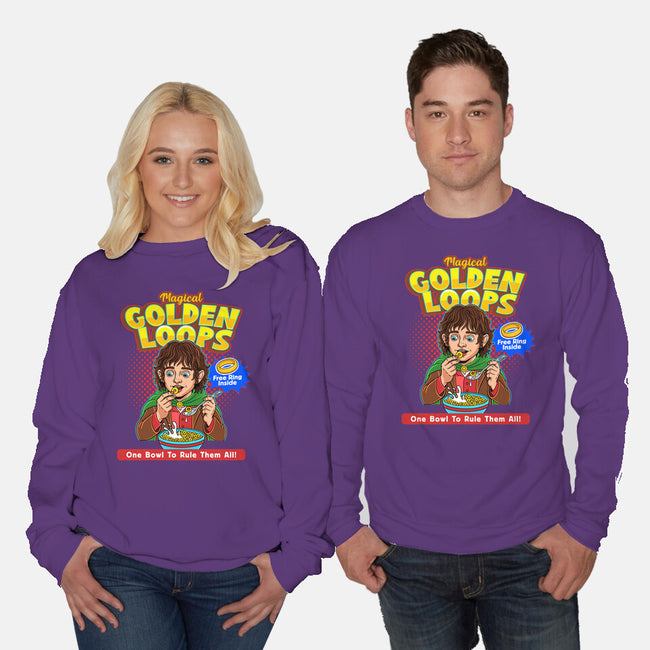 Magical Golden Loops-Unisex-Crew Neck-Sweatshirt-P1yu5h
