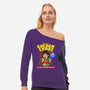 Magical Golden Loops-Womens-Off Shoulder-Sweatshirt-P1yu5h