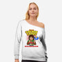 Magical Golden Loops-Womens-Off Shoulder-Sweatshirt-P1yu5h
