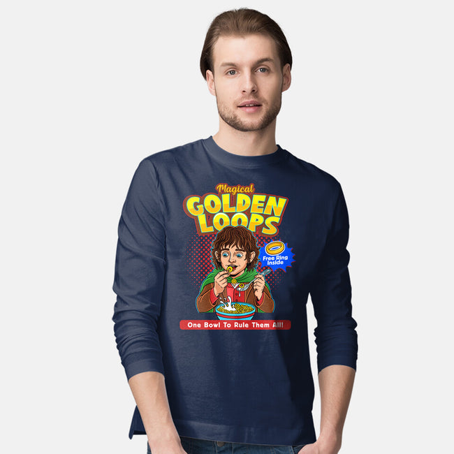 Magical Golden Loops-Mens-Long Sleeved-Tee-P1yu5h