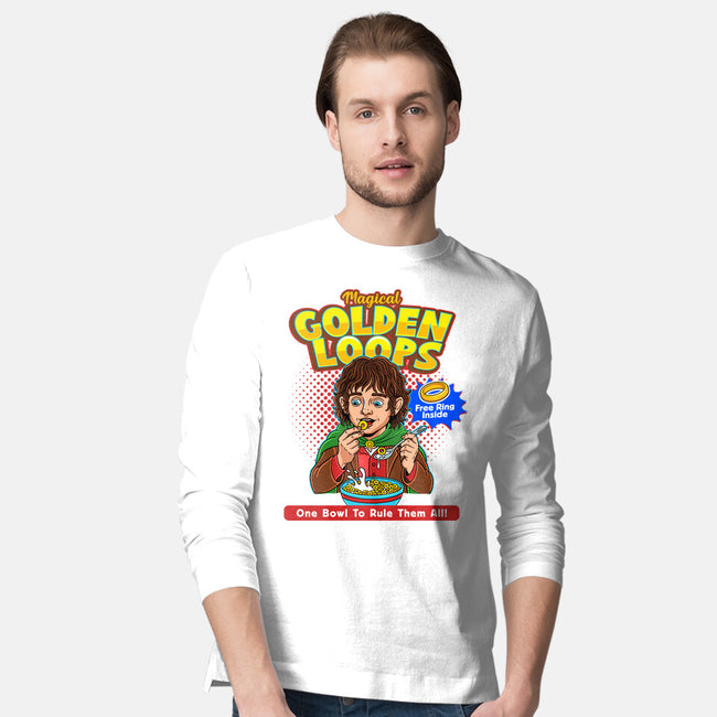 Magical Golden Loops-Mens-Long Sleeved-Tee-P1yu5h