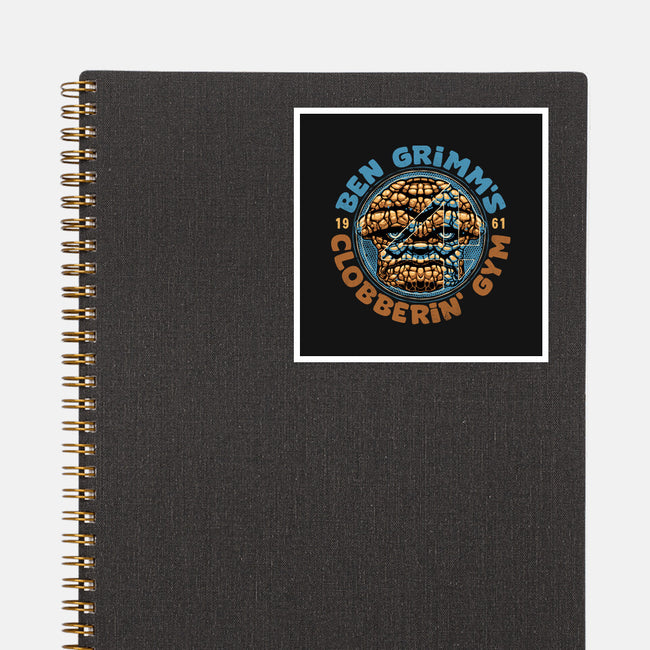 Clobberin Gym-None-Glossy-Sticker-glitchygorilla