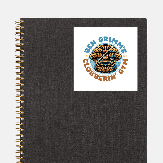 Clobberin Gym-None-Glossy-Sticker-glitchygorilla