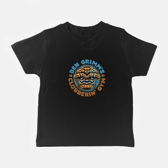 Clobberin Gym-Baby-Basic-Tee-glitchygorilla