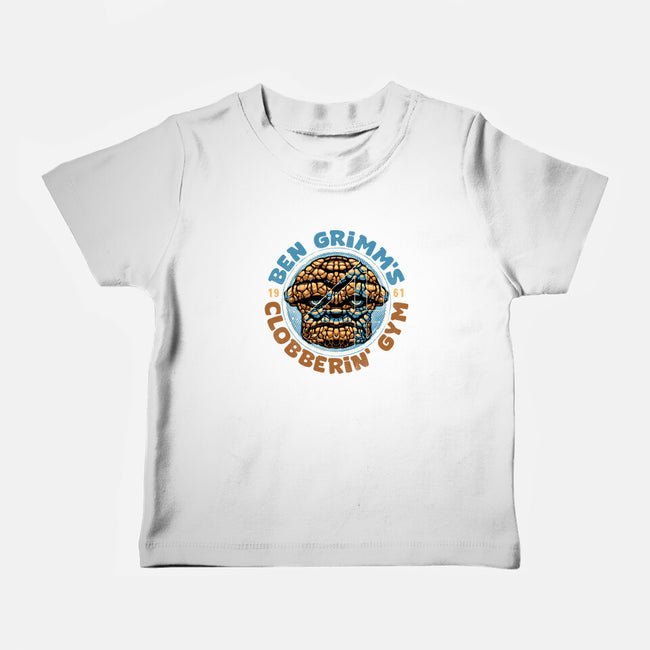 Clobberin Gym-Baby-Basic-Tee-glitchygorilla