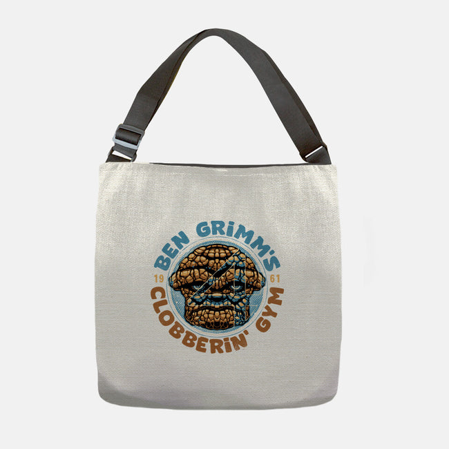 Clobberin Gym-None-Adjustable Tote-Bag-glitchygorilla