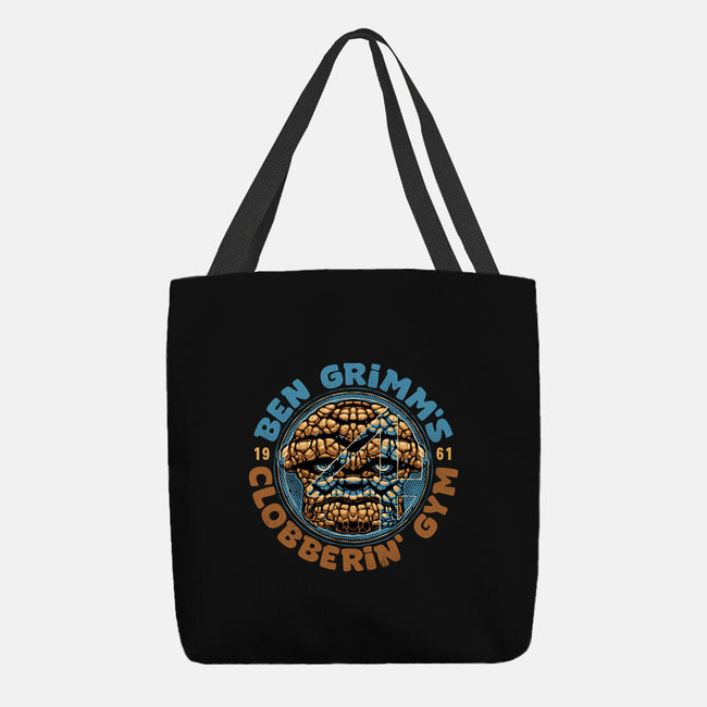 Clobberin Gym-None-Basic Tote-Bag-glitchygorilla