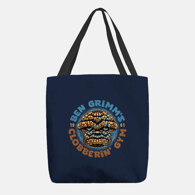 Clobberin Gym-None-Basic Tote-Bag-glitchygorilla