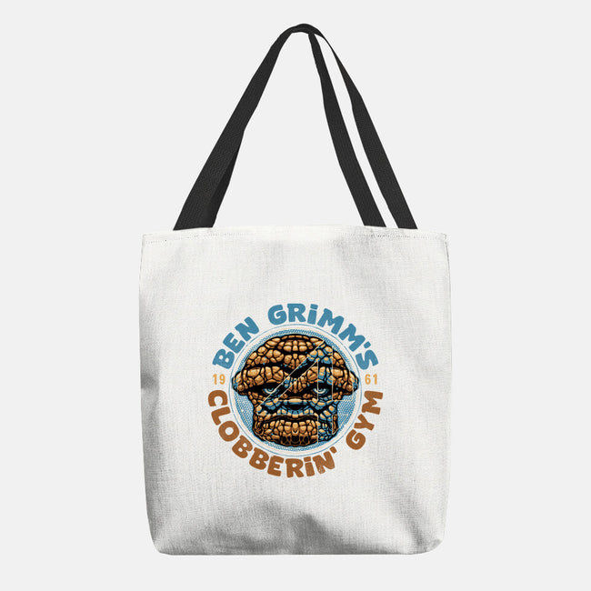 Clobberin Gym-None-Basic Tote-Bag-glitchygorilla