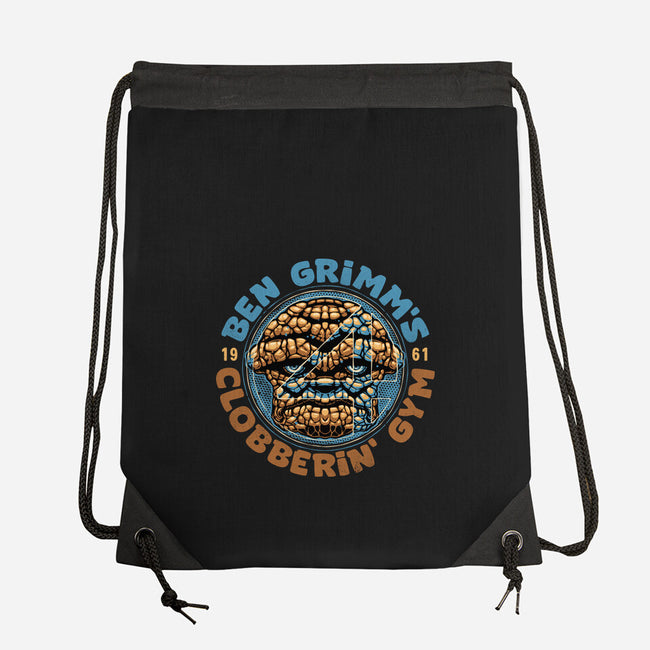 Clobberin Gym-None-Drawstring-Bag-glitchygorilla