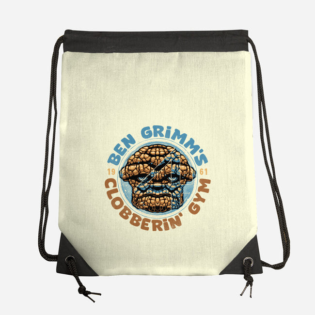 Clobberin Gym-None-Drawstring-Bag-glitchygorilla