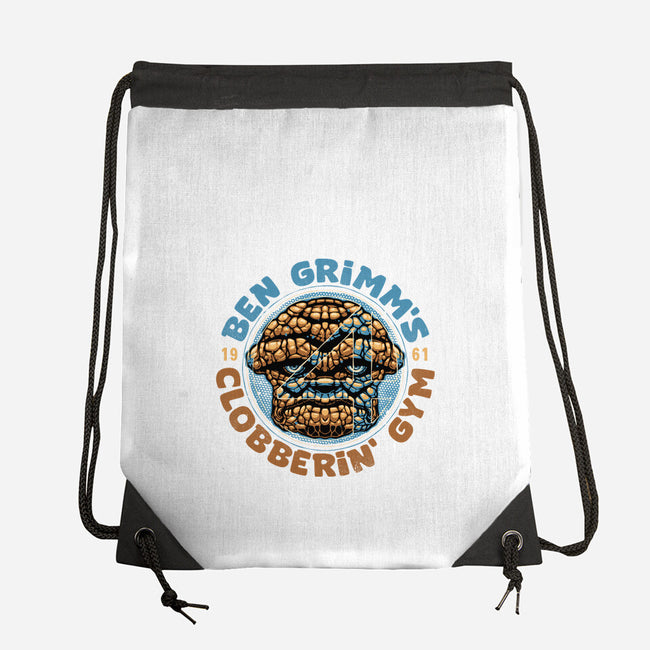 Clobberin Gym-None-Drawstring-Bag-glitchygorilla