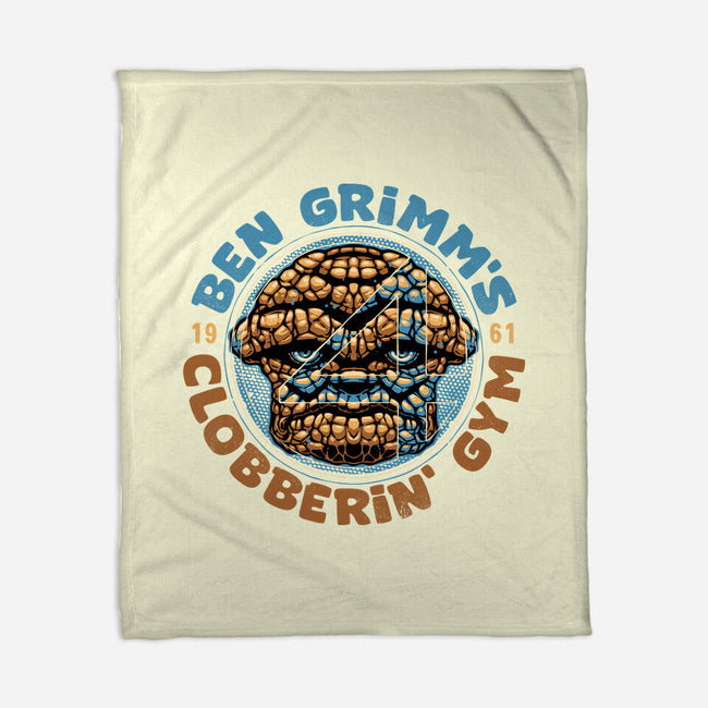 Clobberin Gym-None-Fleece-Blanket-glitchygorilla