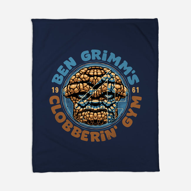 Clobberin Gym-None-Fleece-Blanket-glitchygorilla