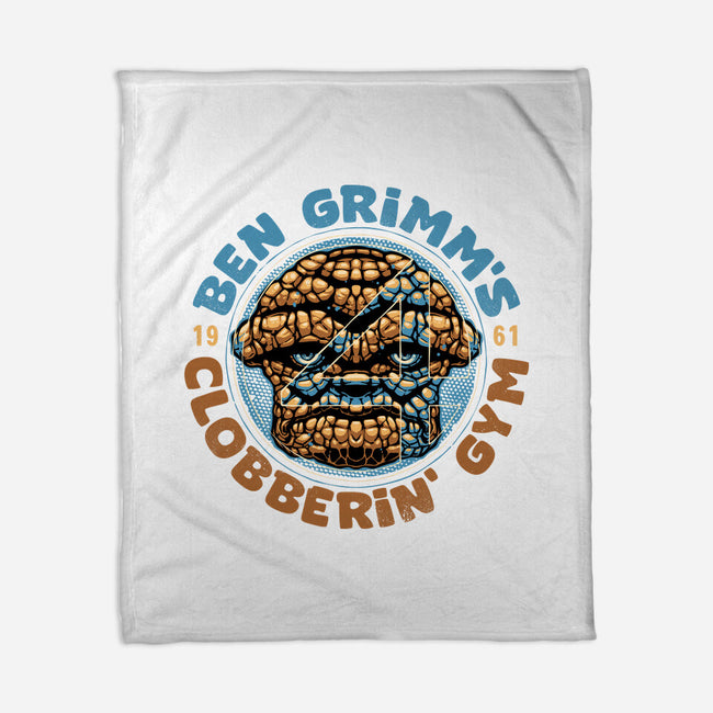 Clobberin Gym-None-Fleece-Blanket-glitchygorilla