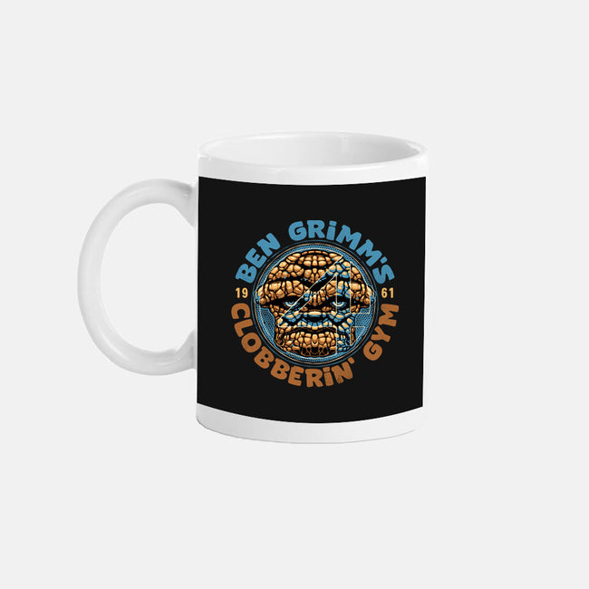 Clobberin Gym-None-Mug-Drinkware-glitchygorilla