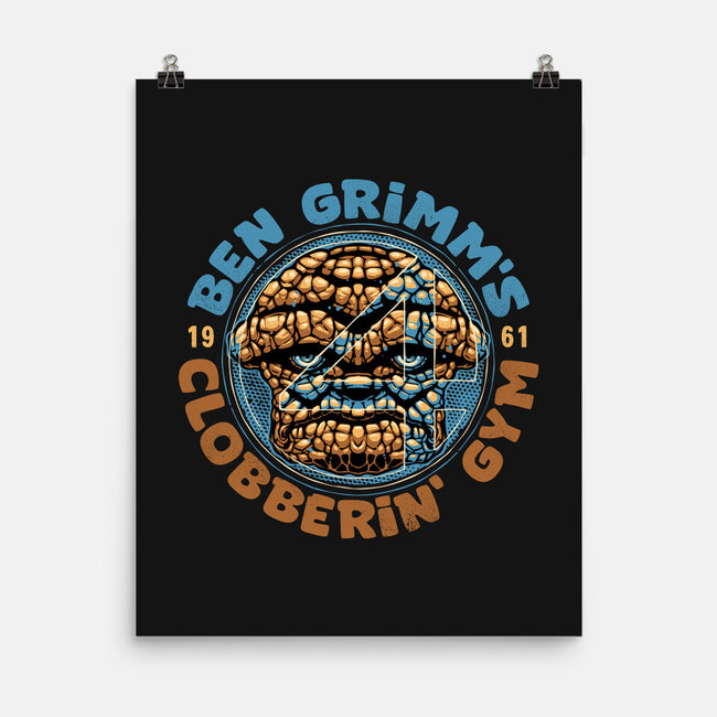 Clobberin Gym-None-Matte-Poster-glitchygorilla