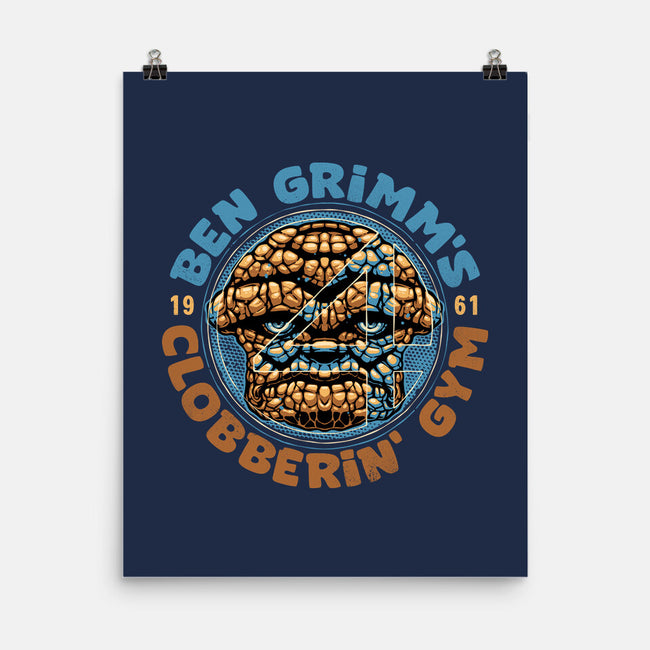 Clobberin Gym-None-Matte-Poster-glitchygorilla