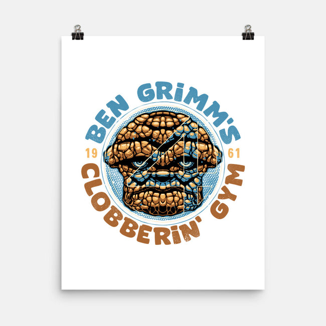Clobberin Gym-None-Matte-Poster-glitchygorilla