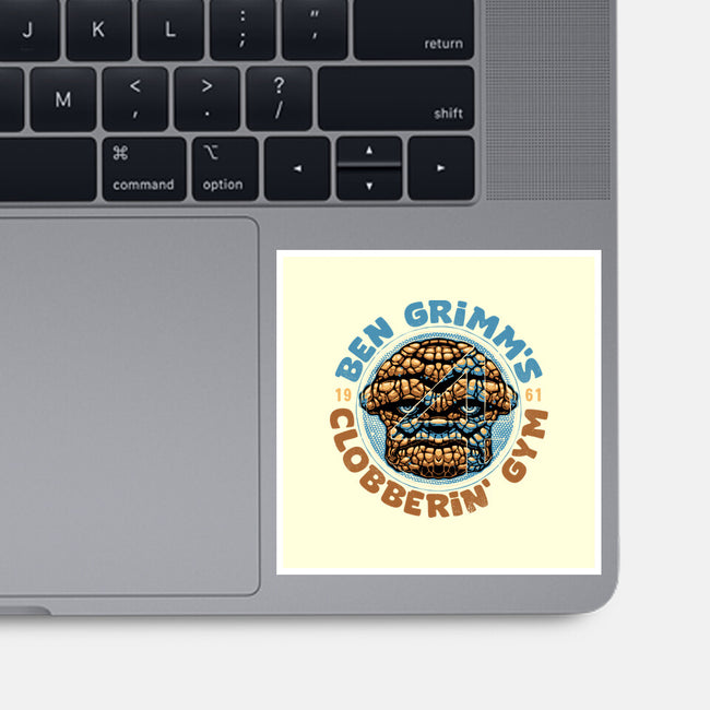 Clobberin Gym-None-Glossy-Sticker-glitchygorilla