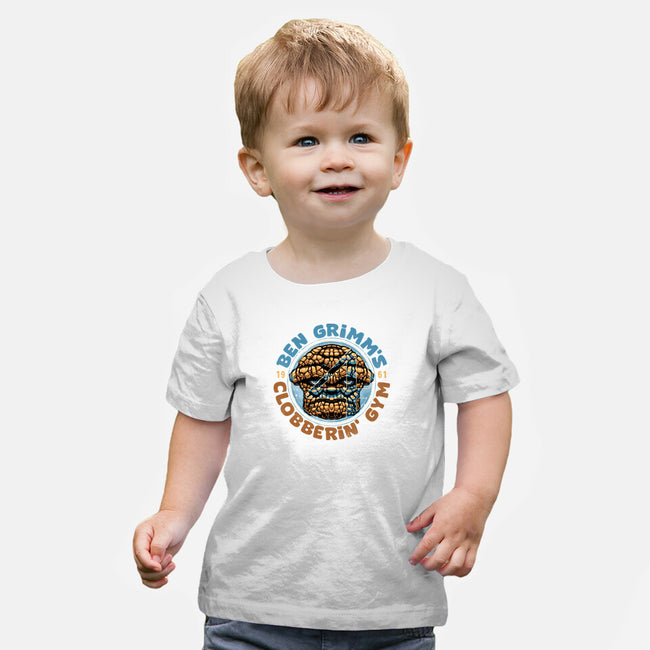 Clobberin Gym-Baby-Basic-Tee-glitchygorilla