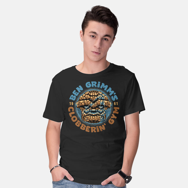 Clobberin Gym-Mens-Basic-Tee-glitchygorilla