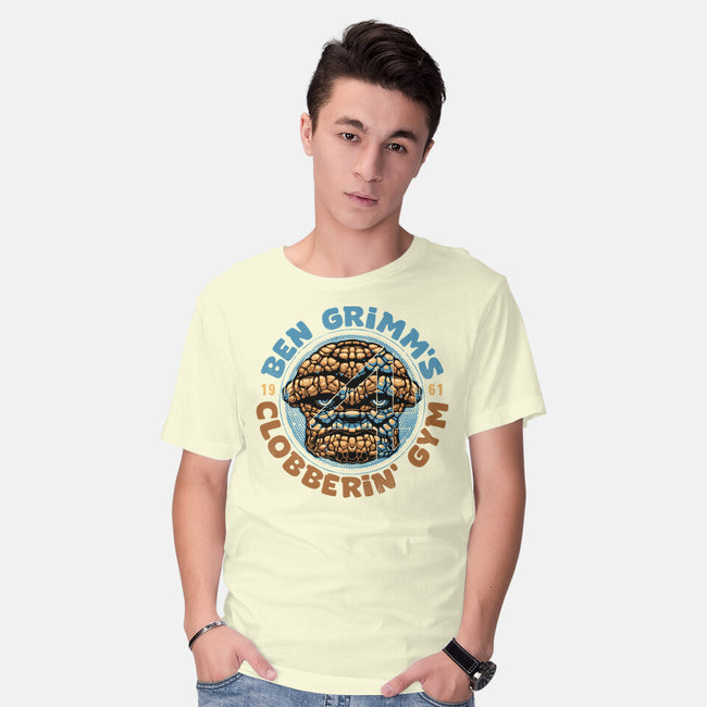 Clobberin Gym-Mens-Basic-Tee-glitchygorilla