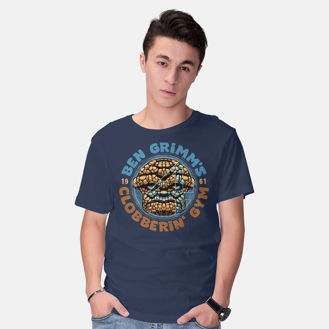 Clobberin Gym-Mens-Basic-Tee-glitchygorilla