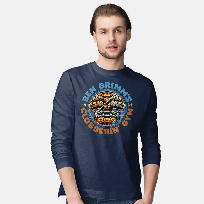 Clobberin Gym-Mens-Long Sleeved-Tee-glitchygorilla